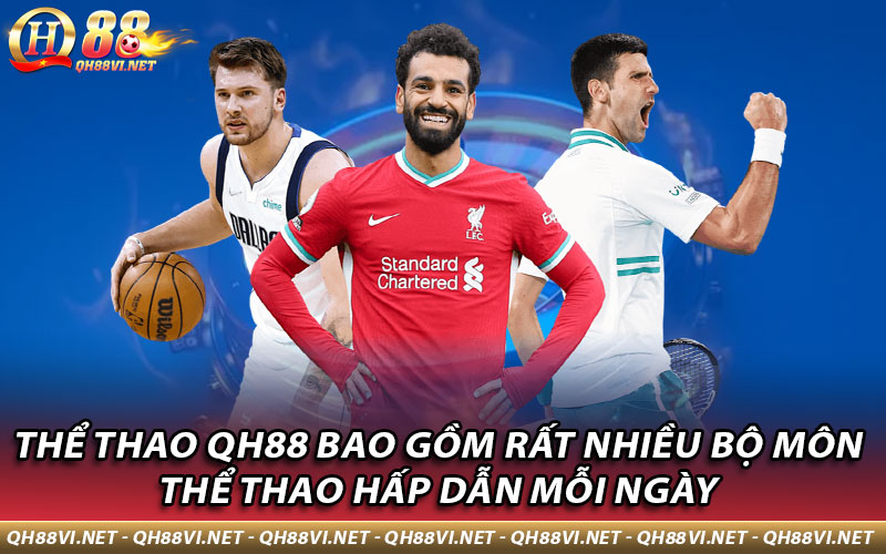 Thể Thao QH88 bao gồm rất nhiều bộ môn thể thao hấp dẫn mỗi ngày